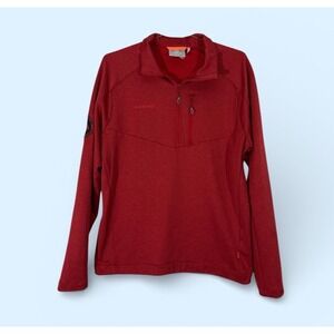 Mammut Half Zip Pullover Sweatshirt Outdoor Swiss Design Trekking MENS LARGE